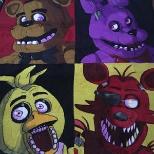 NEW FIVE NIGHTS AT FREDDY'S THROW BLANKET